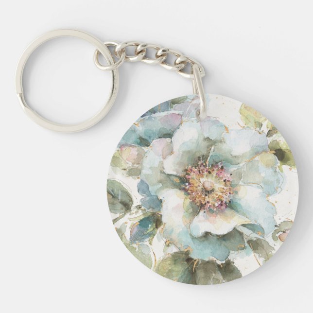 Blue Rose Keychain (Front)