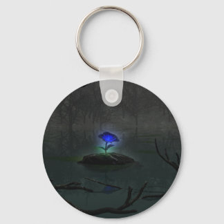 Blue Rose Keychain