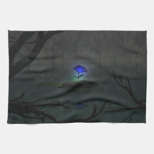 Blue Rose Kitchen Towel