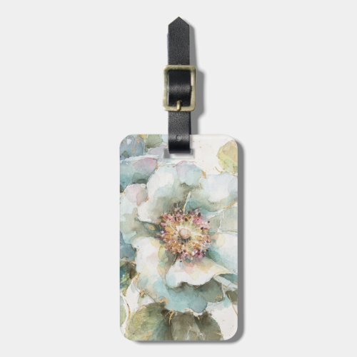 Blue Rose Luggage Tag