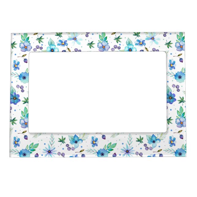 Blue rose magnetic frame (Front)