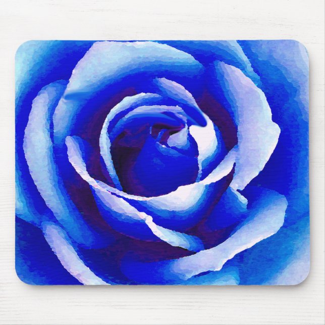 Blue Rose_ Mouse Pad (Front)