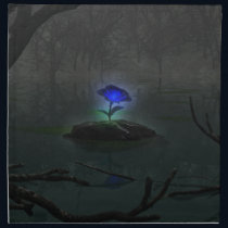 Blue Rose Napkin