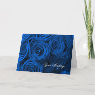 Blue Rose Note Card Template