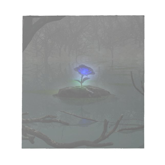 Blue Rose Notepad (Front)