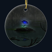 Blue Rose Ornament