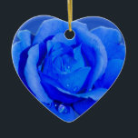 Blue Rose Ornament Personalized Rose Decorations<br><div class="desc">Romantic Rose Ornaments Personalized Holiday Blue Rose Classic Flower Decorations Your Name Here Sympathy Keepsake Wedding Keepsake Customizable Romantic Blue Rose Christmas Ornaments, Rose Gifts Hanukkah Neutral Holiday Decorations Rose Ornaments Keepsakes & Gifts for Weddings Anniversary I Love You Any Day Blue Rose Decorations for Friend Family Men Women Kids...</div>