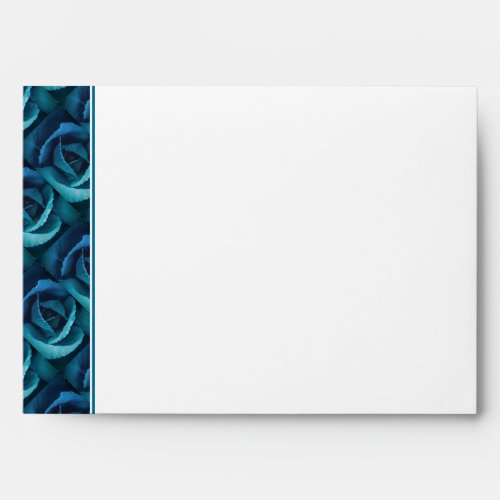 BLUE ROSE Personalized Business Envelope