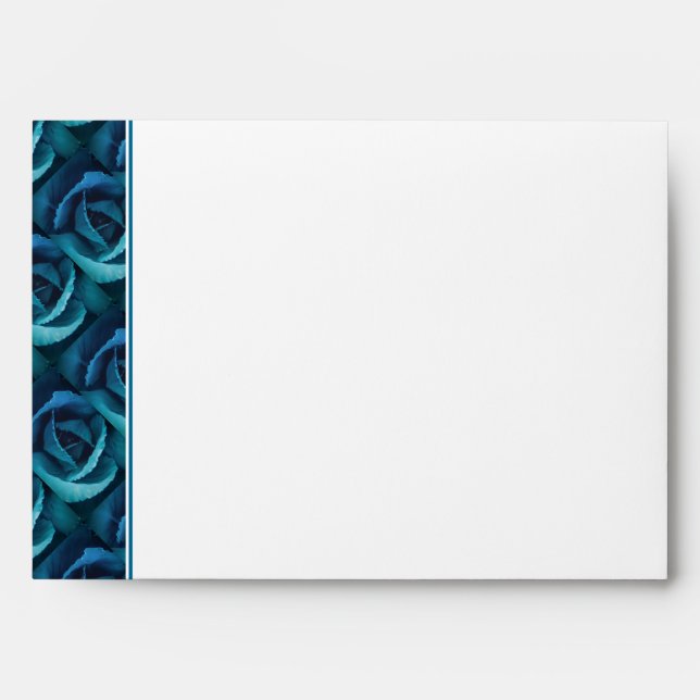 BLUE ROSE Personalized Business Envelope (Front)