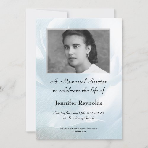 Memorial Service Announcement