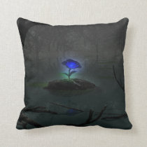 Blue Rose Pillow