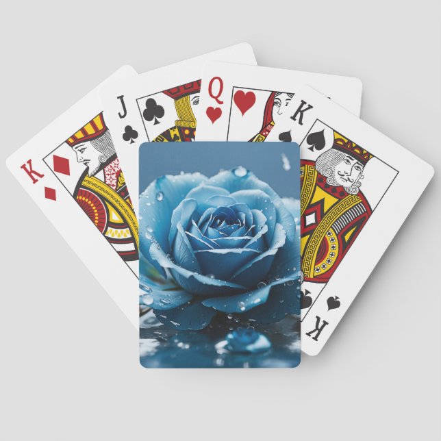 Blue Rose Poker Cards (Back)