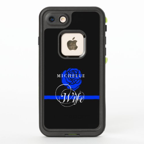 Blue Rose Police Wife Customized