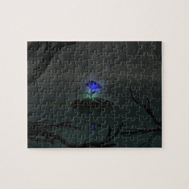 Blue Rose Puzzle (Horizontal)