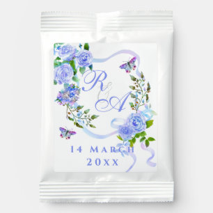 Blue Rose Ribbon Monogram Margarita Drink Mix