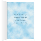 Blue rose sparkle Dedication Cards (Inside (Right))