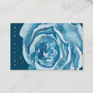 Blue Rose Sparkle Uk & Euro Business Card