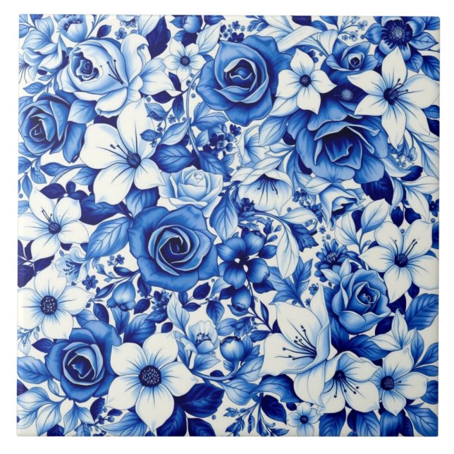 blue rose symphony tile (Front)