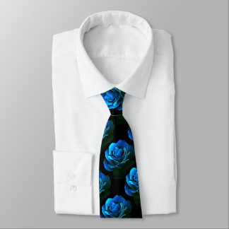Blue Rose Tie