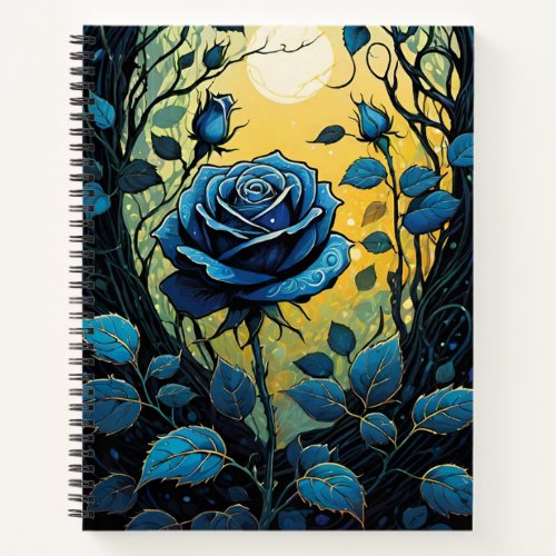 Blue Rose Vines 2  Notebook