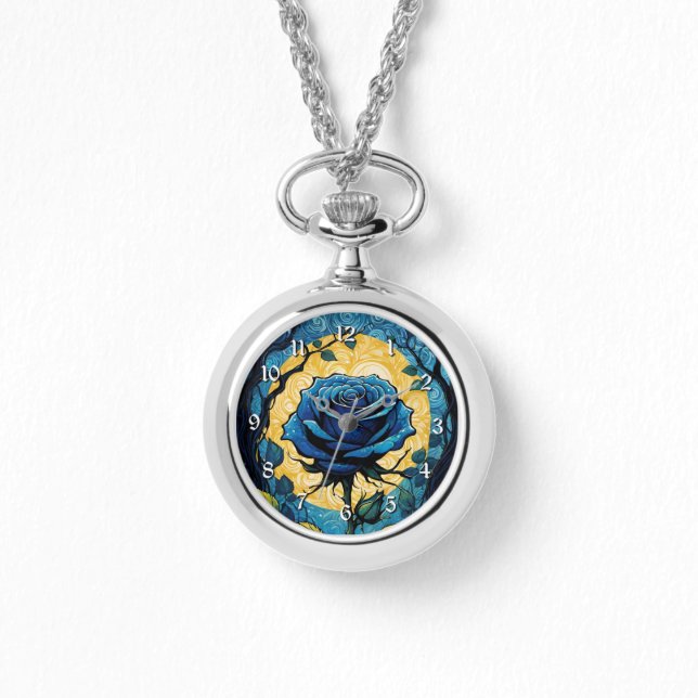 Blue Rose Vines 3 Watch (Front)
