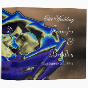 Blue Rose Wedding Binder 2