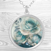 Blue Rose With Silver Veining