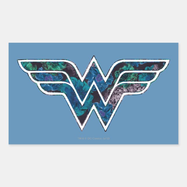 Blue Rose WW Rectangular Sticker (Front)