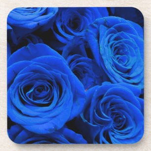 Blue Roses Beverage Coaster