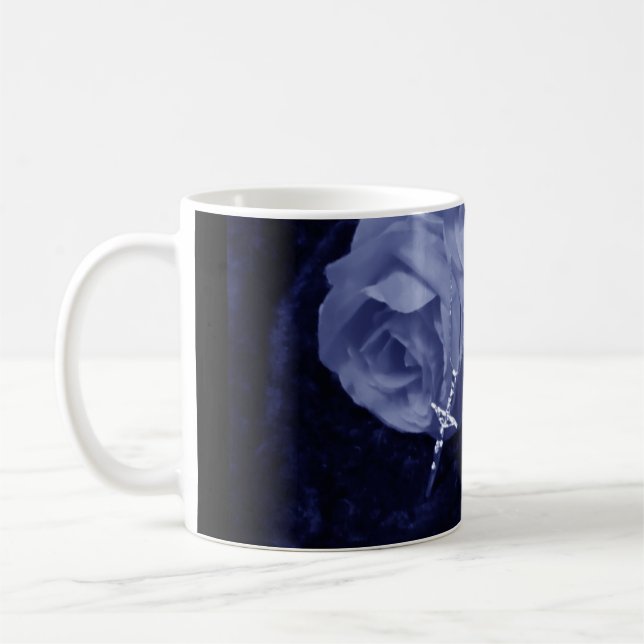 Blue Roses & Cross | Mug (Left)