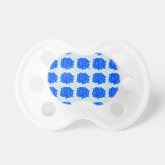 Blue Roses Design on Pacifier
