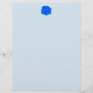 Blue Roses Design Stationery