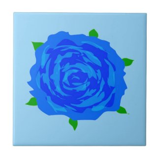 Blue Roses Designed Decorative Tile