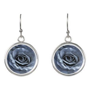 Blue Roses Earrings