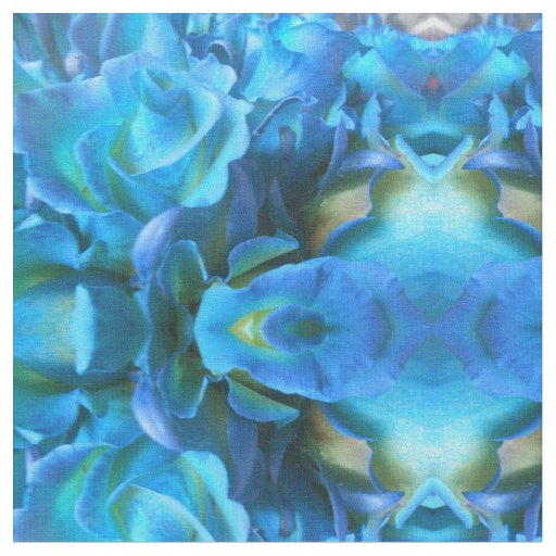 Blue Roses Fabric
