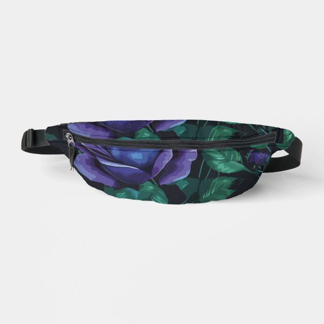 Blue roses fanny pack (Front)