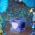 Blue Roses Floral Pattern Heart Favor Box | Zazzle