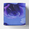 Blue Roses Floral Pattern Heart Favor Box | Zazzle