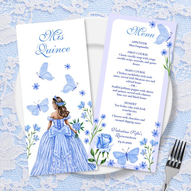 Blue Roses, Florals and Butterflies Quinceañera (Blue Roses, Florals and Butterflies Quinceañera)