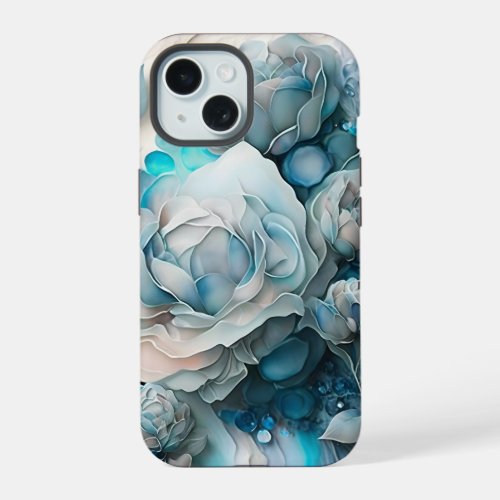 Blue Roses  iPhone 15 Case