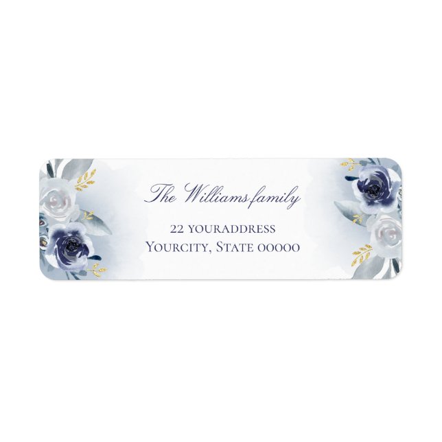 blue roses label (Front)