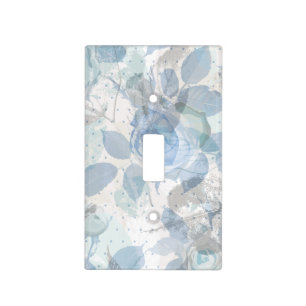 Blue Roses luxury Light Switch Cover