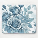 Blue Roses Mouse Pad<br><div class="desc">Blue Roses Mouse Pad</div>