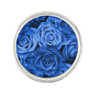 Blue Roses Pin