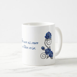 Blue Roses Sentiment Gift Mug