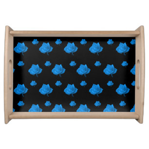 Blue Roses Serving Tray