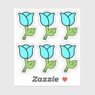 Blue Roses Stickers