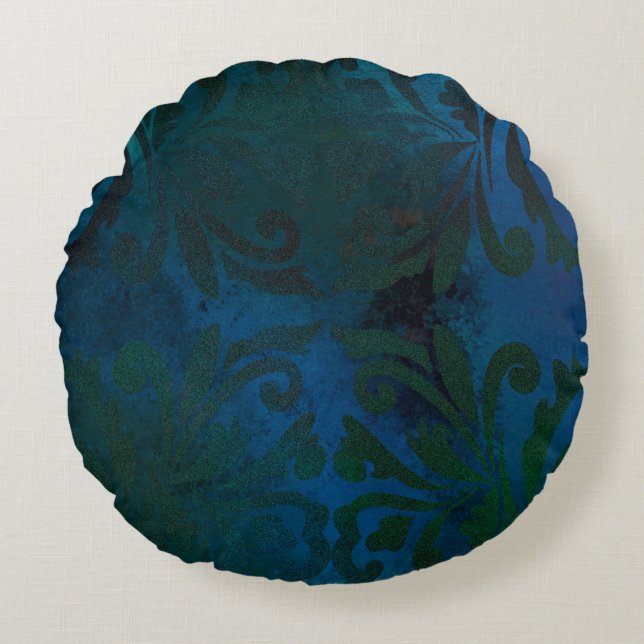 blue round pillow (Front)