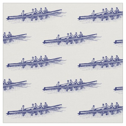 Blue Rowing Rowers Crew Team Water Sports Fabric