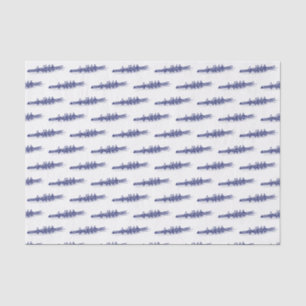 Blue Rowing Rowers Crew Team Water Sports Tissue Paper
